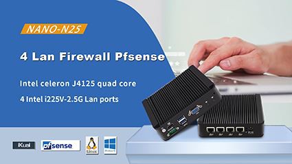 Jauns 4x2.5G Lan J4125 Pfsense Mini dators